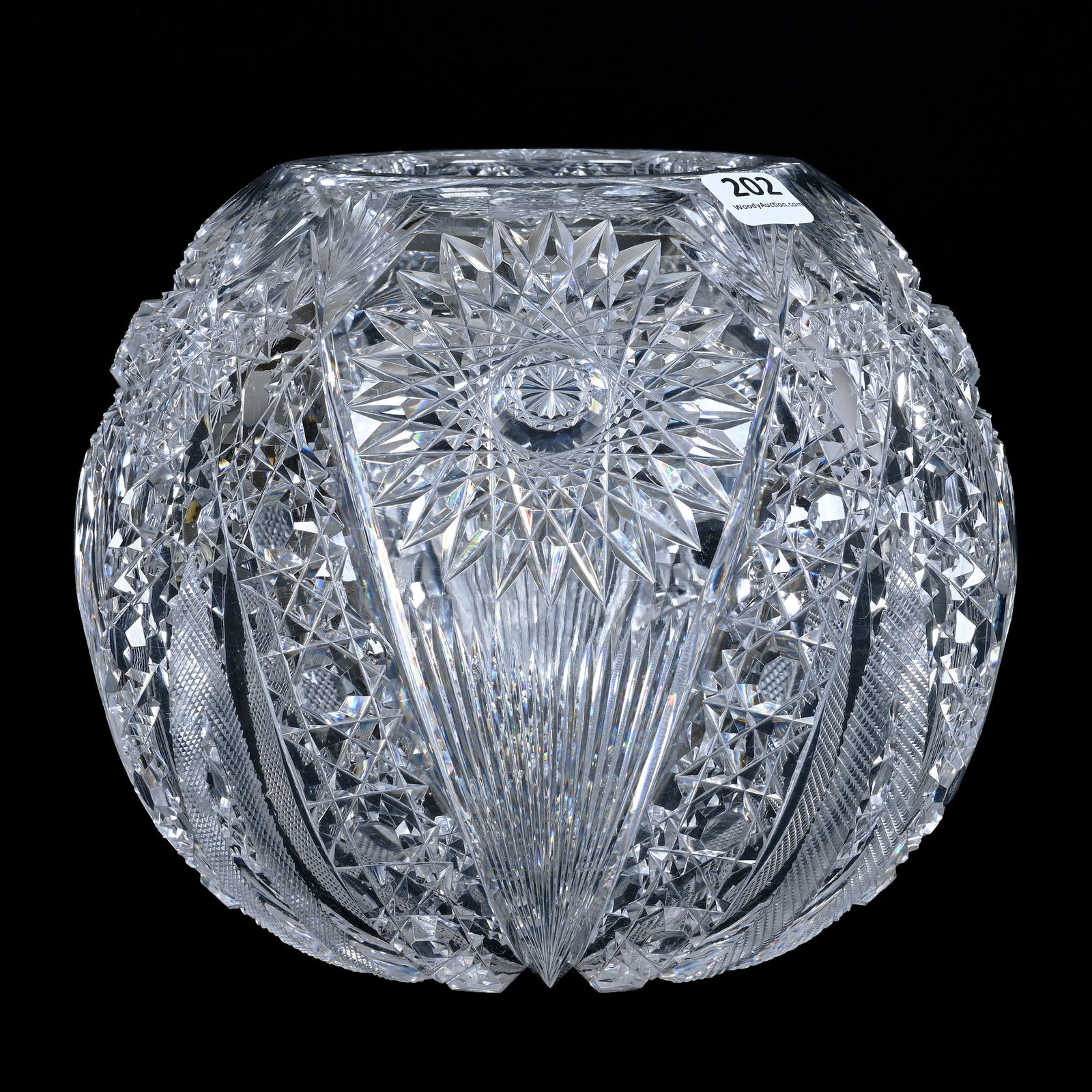 Large Rose Bowl, ABCG, Chrysanthemum Pattern By Hawkes (1 of 7)