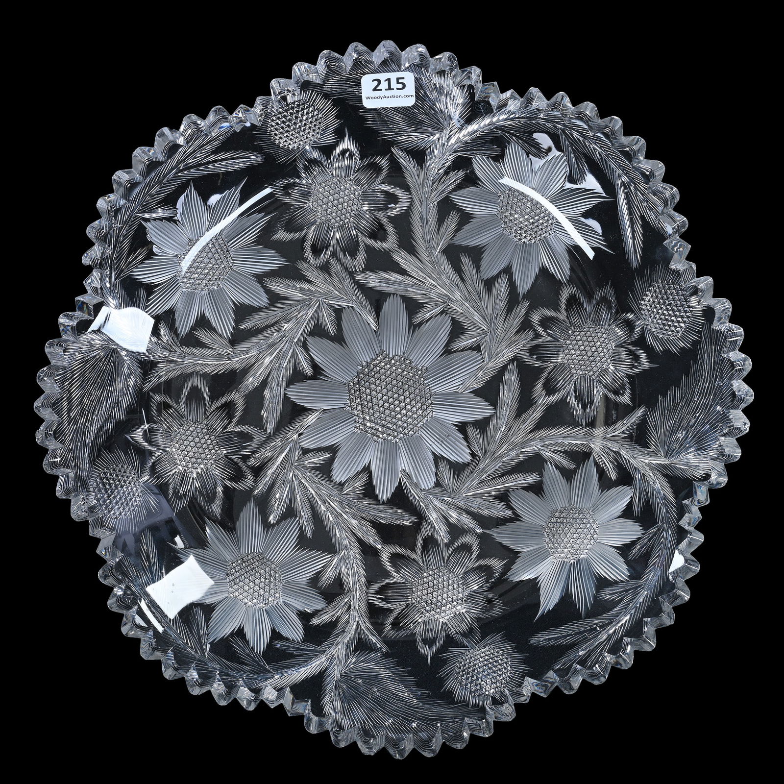 Round Tray, ABCG, Signed Libbey, Libbey Pattern Matte Finish (1 of 3)