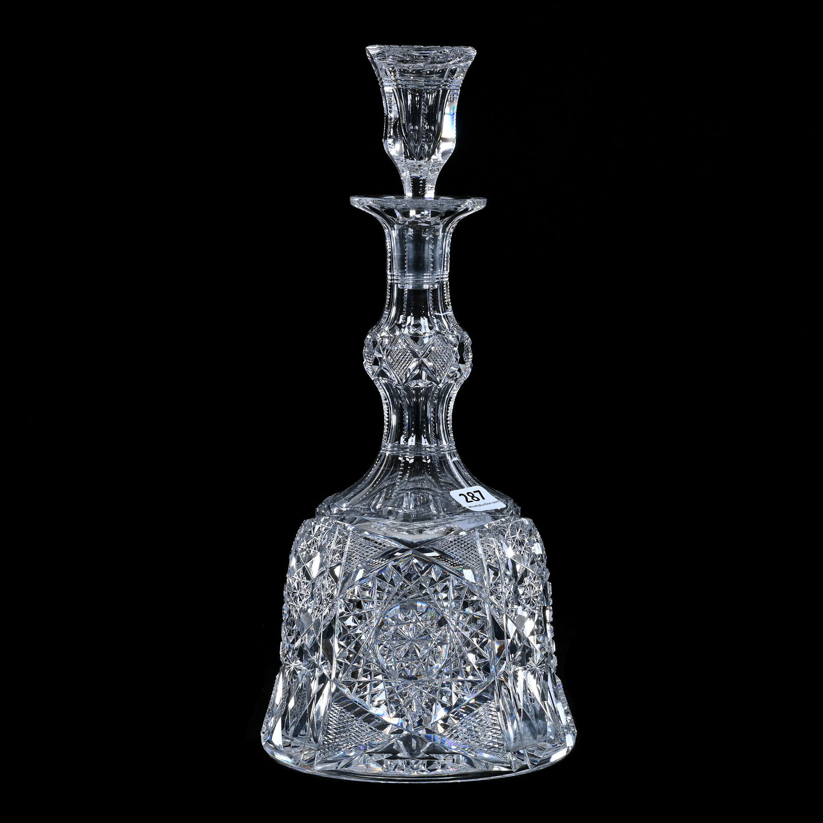 Decanter, Bell Shape, ABCG, Genoa Pattern By Clark (1 of 3)