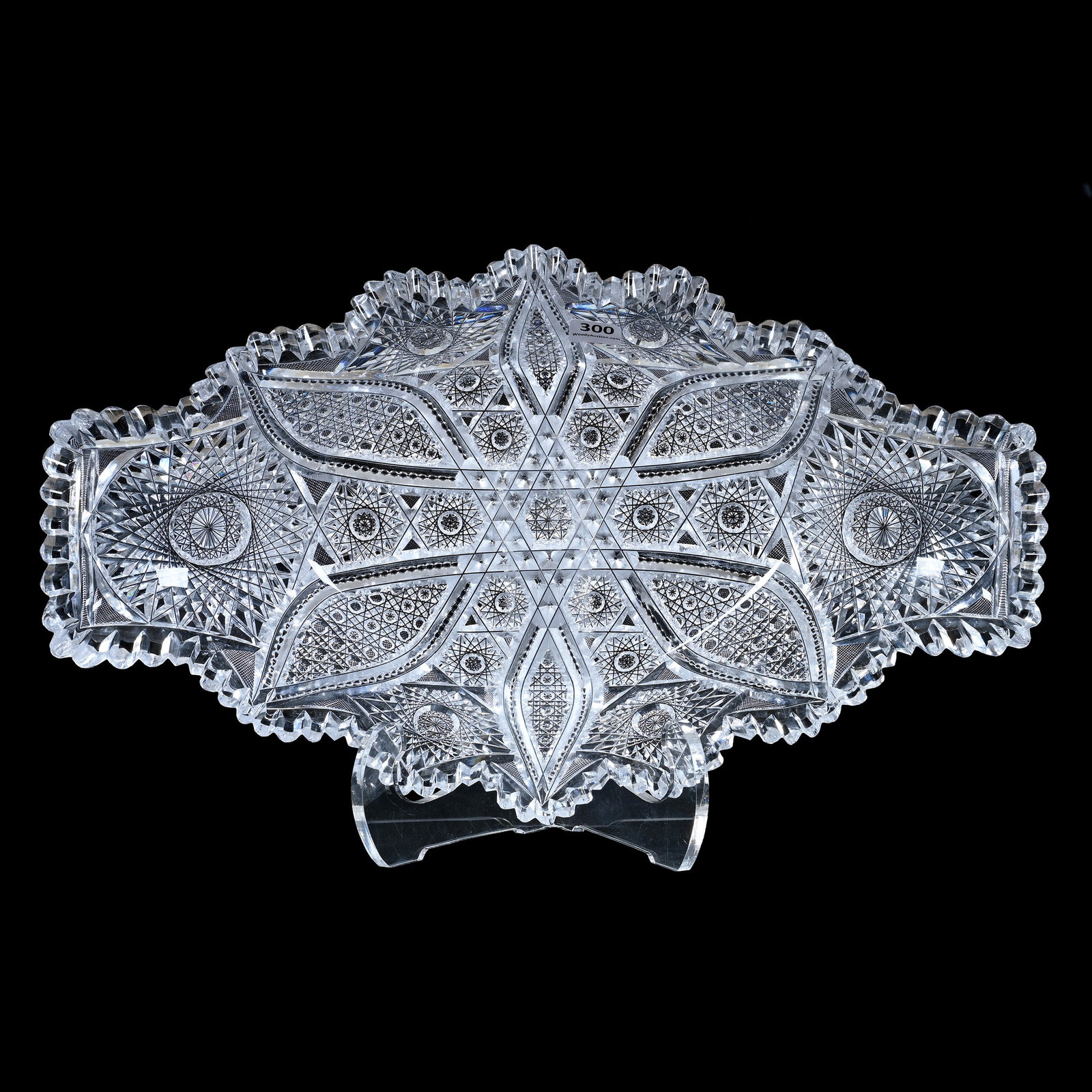 Fishtail Ice Cream Tray, ABCG, Lydia Pattern By Shotton Cut Glass (1 of 5)