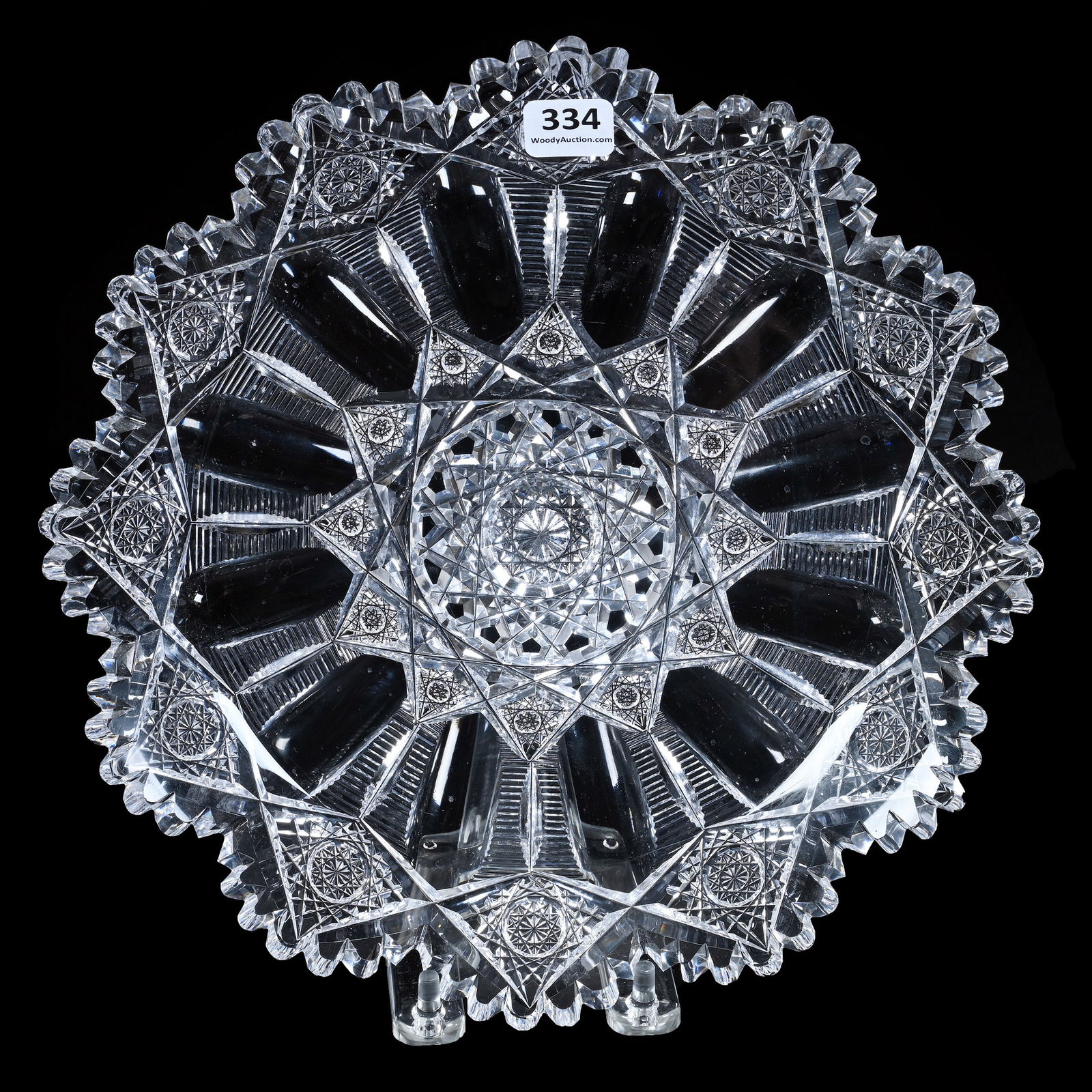 Round Tray, ABCG, Signed Hawkes, Brunswick Pattern (1 of 2)