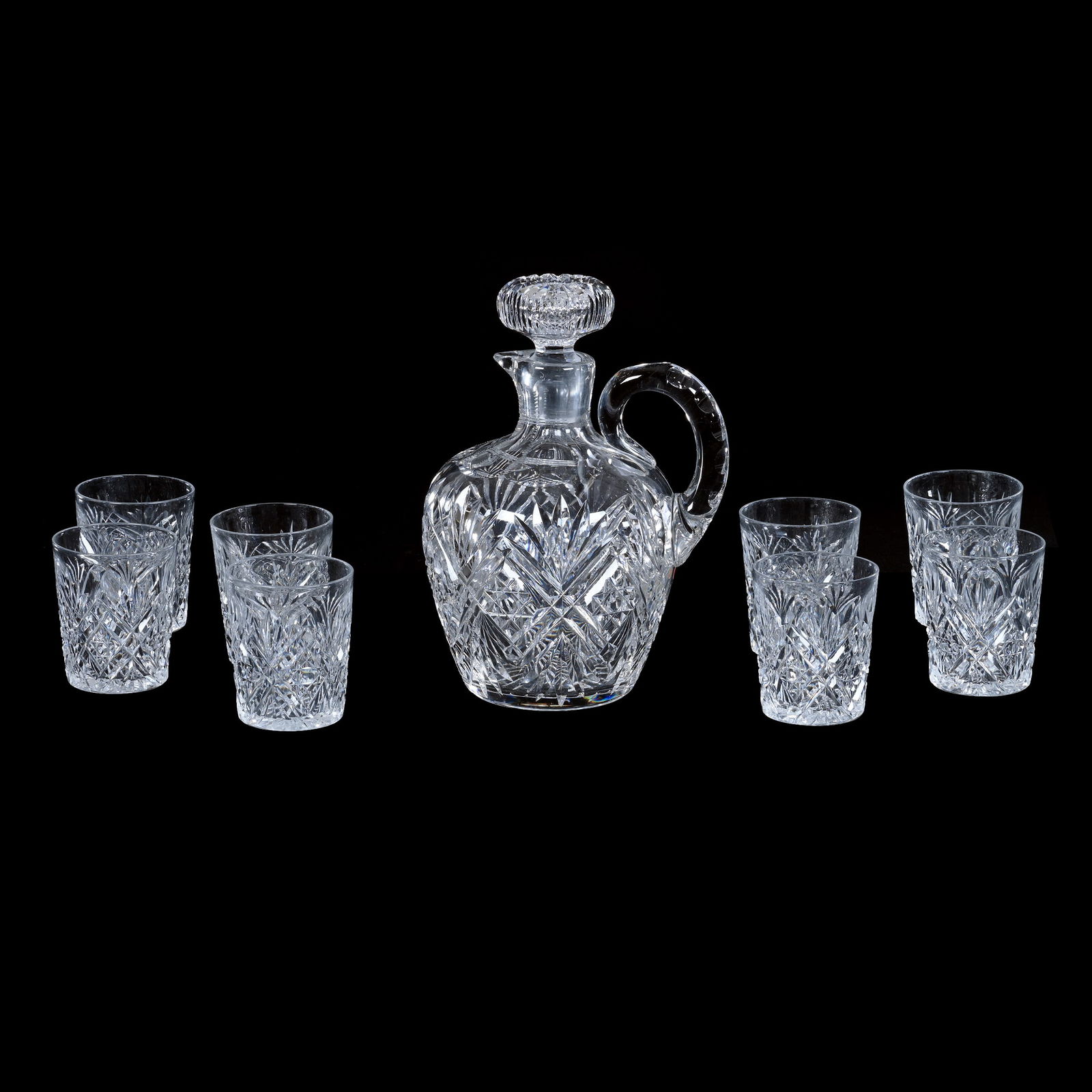 Whiskey Set, ABCG, Signed Hawkes Cypress Pattern (1 of 4)