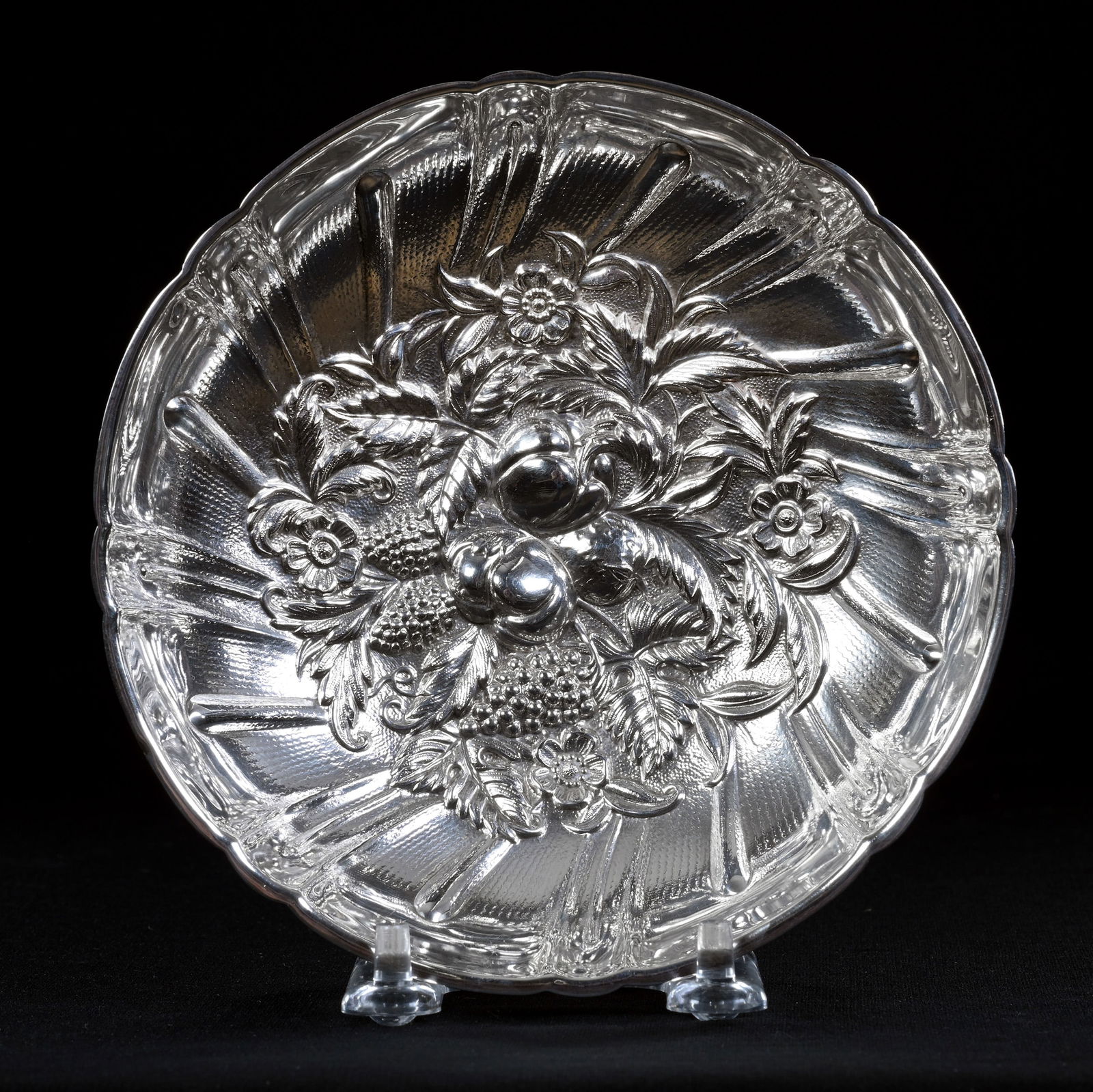 Footed Bowl, Solid Sterling Silver Marked Kirk And Son #431 (1 of 4)