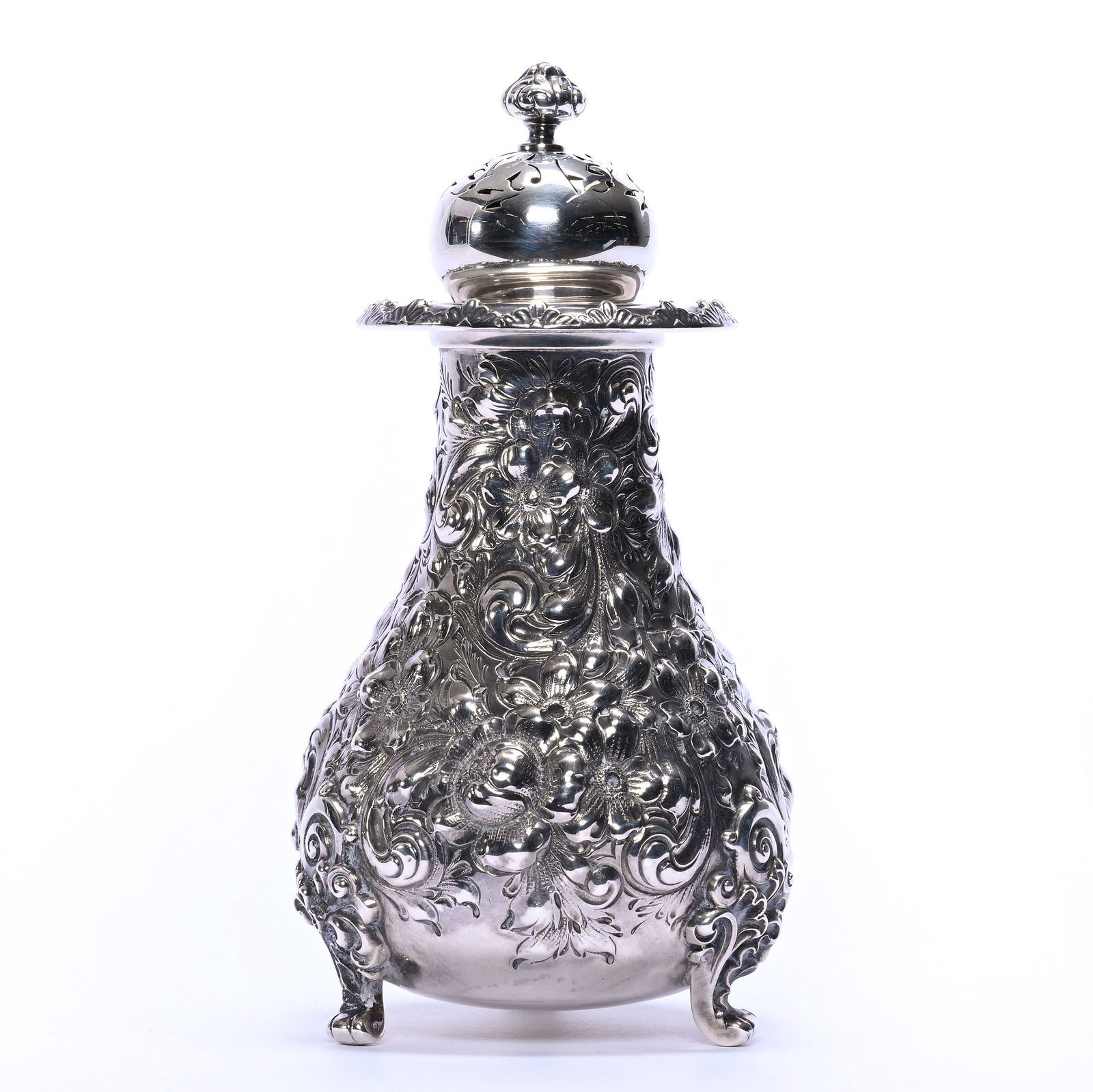 Sugar Shaker, Solid Sterling Silver Marked Gorham #3045 (1 of 4)