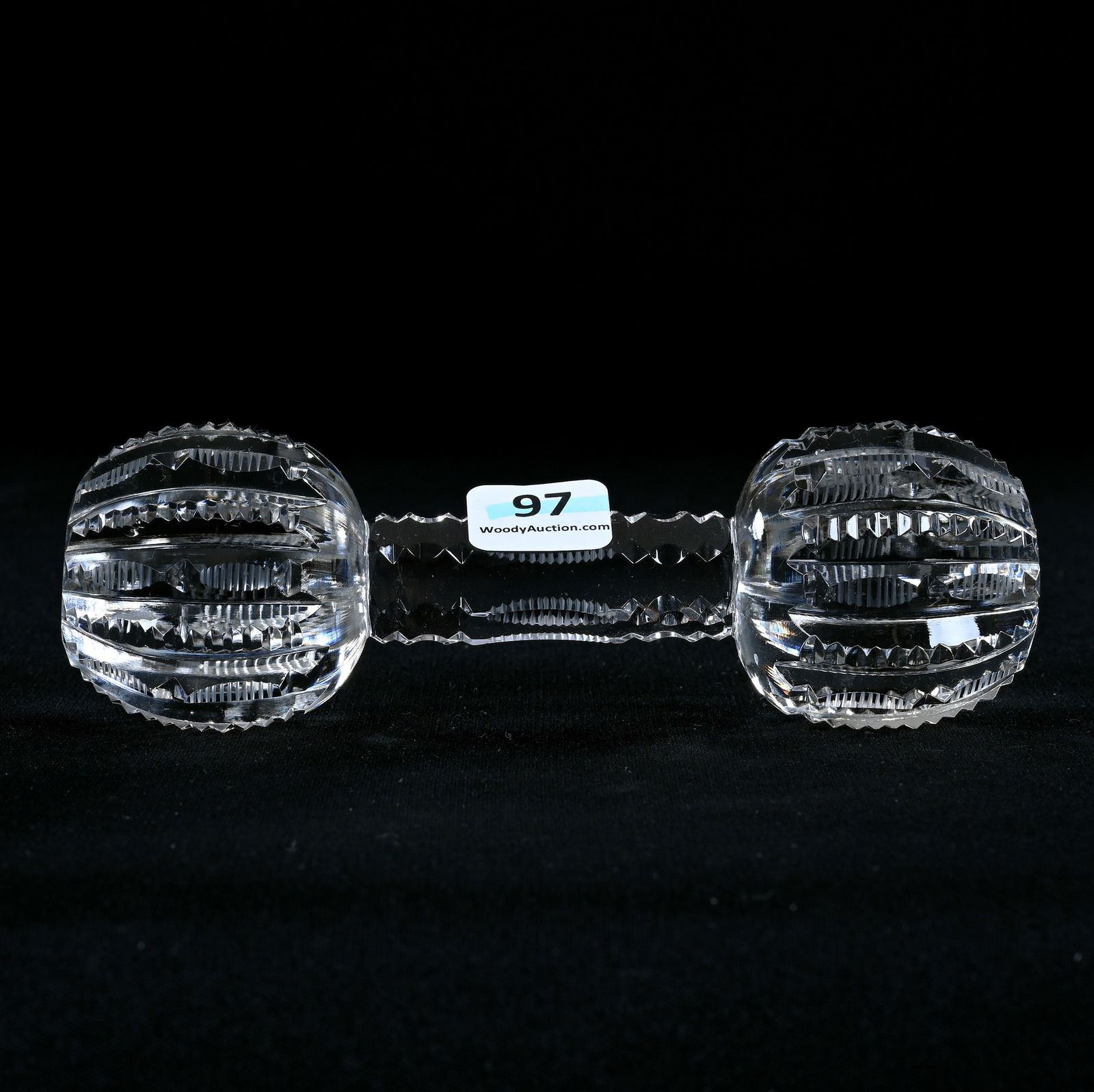 Knife Rest, American Brilliant Cut Glass, Prism Cut Pattern (1 of 2)