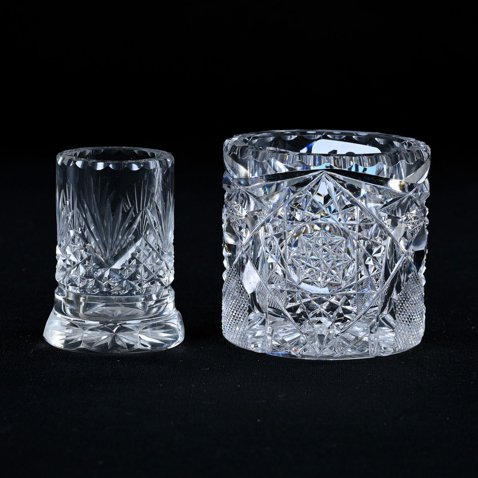 (2) Toothpick Holders, American Brilliant Cut Glass (1 of 3)