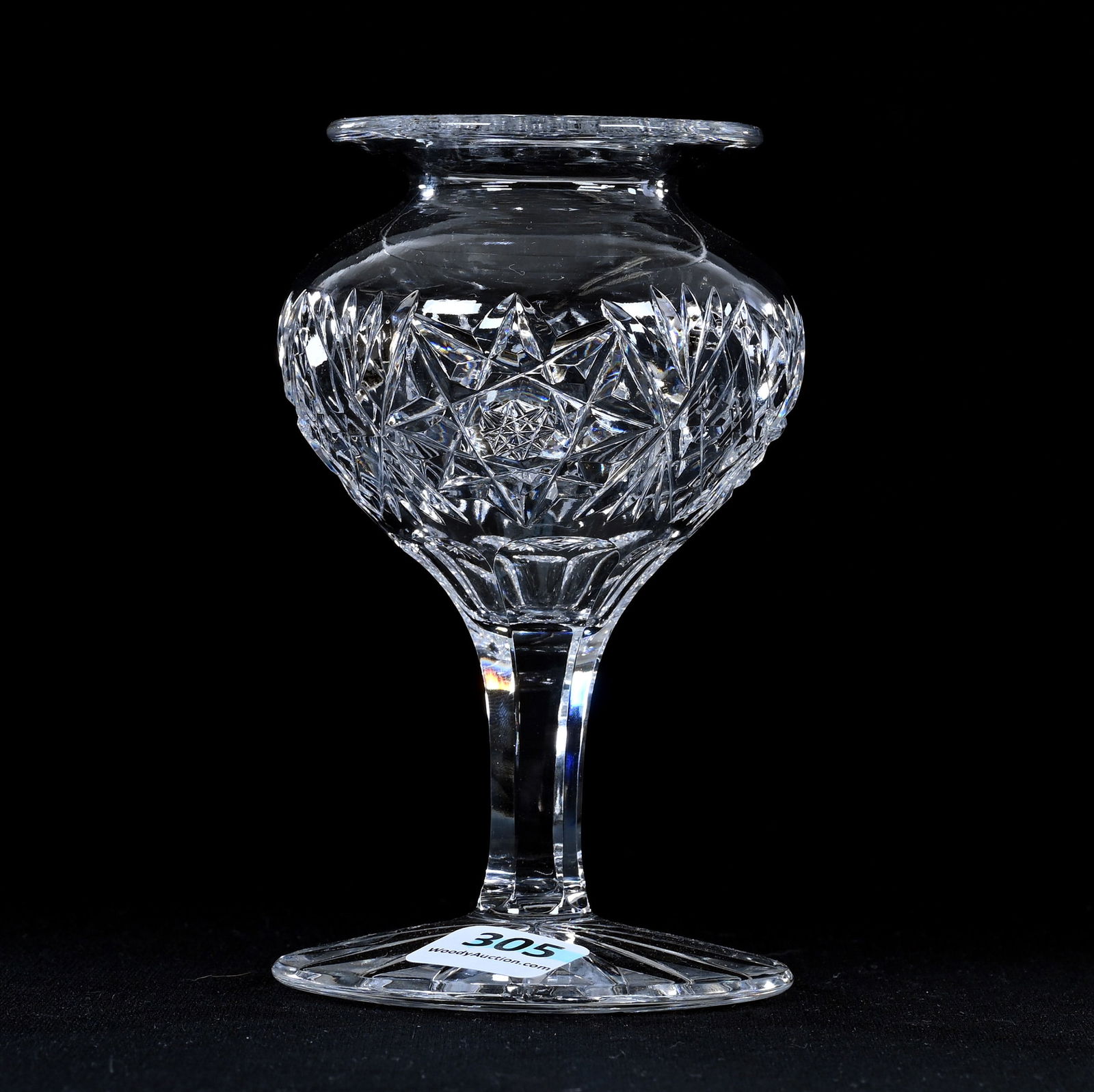 Violet Globe, American Brilliant Cut Glass, Hobstar, Miter And Fan Motif (1 of 3)