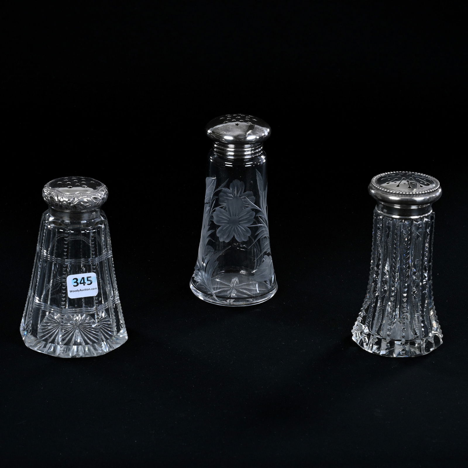(3) Sugar Shakers, American Brilliant Cut Glass, Various Sizes And Patterns (1 of 5)