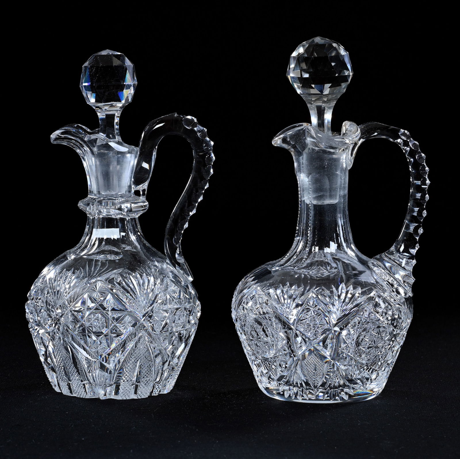 (2) Cruet Bottles, American Brilliant Cut Glass (1 of 5)