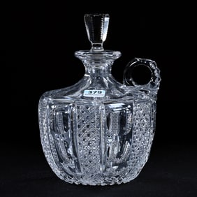 Rum Jug, American Brilliant Cut Glass, Montrose Pattern By Dorflinger