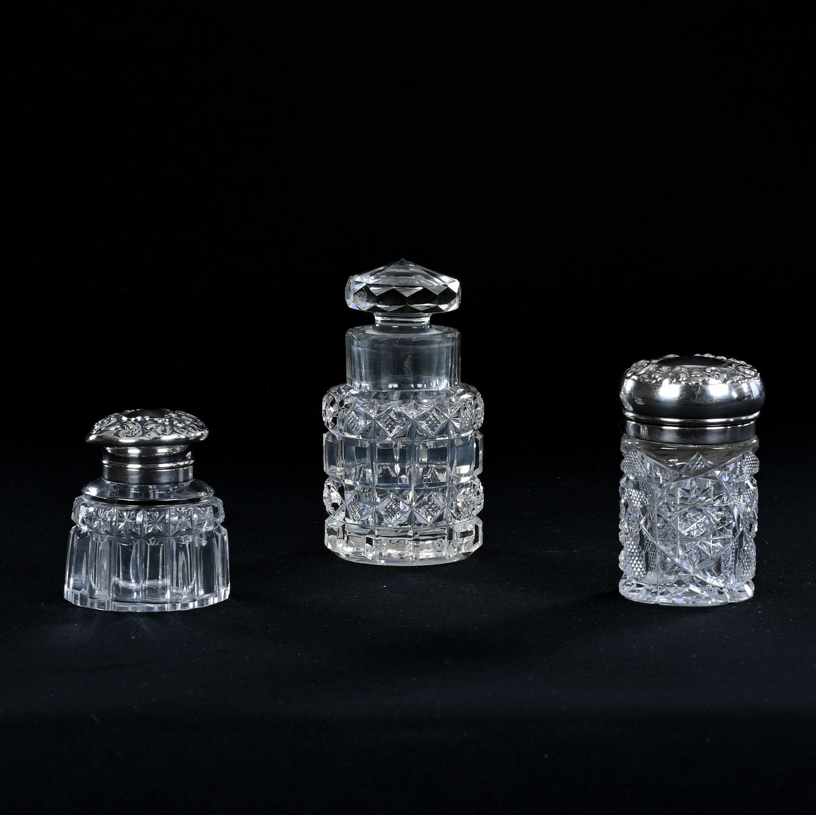 (3) Bottles, American Brilliant Cut Glass (1 of 7)