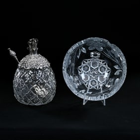(2) Pattern Glass Items