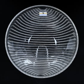 Bowl Marked R. Lalique Lignes Design, Circa 1935
