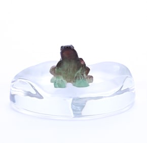 Figural Paperweight Signed Daum France Pate De Verre