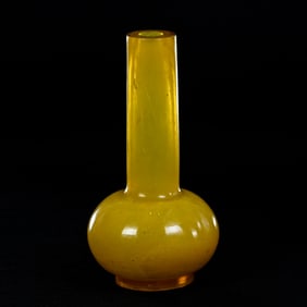 Vase In Style Of Peking Glass, Unmarked