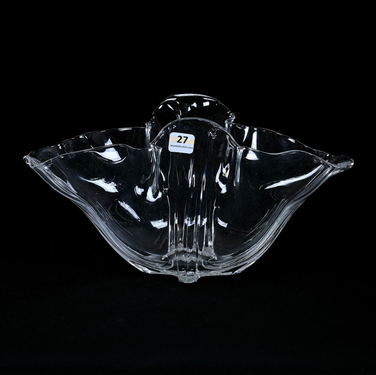 Grotesque Vase By Steuben Art Glass, Clear, Unmarked (1 of 3)