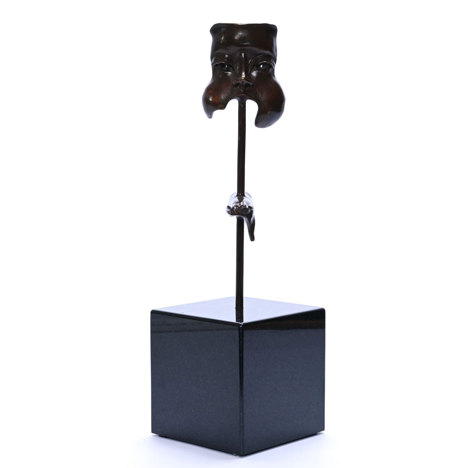 Metal Sculpture By A. Palos (Jose Antonio Palos Cardenas), Bronze Mounted On Heavy Ebony Base (1 of 3)