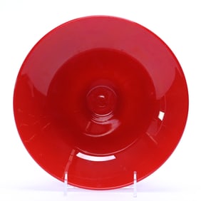 Bowl By Northwood, Chinese Coral Color