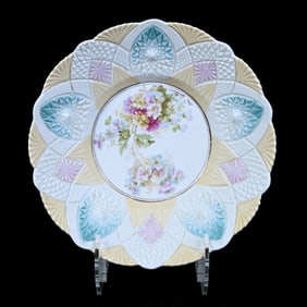 Bowl, Unmarked R.S. Prussia, Cut Glass Mold