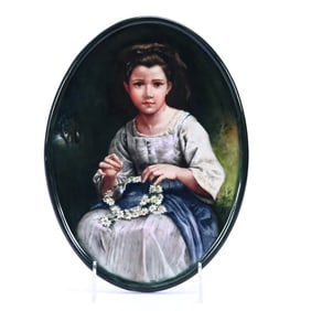 Oval Wall Plaque Marked Bavaria West Germany