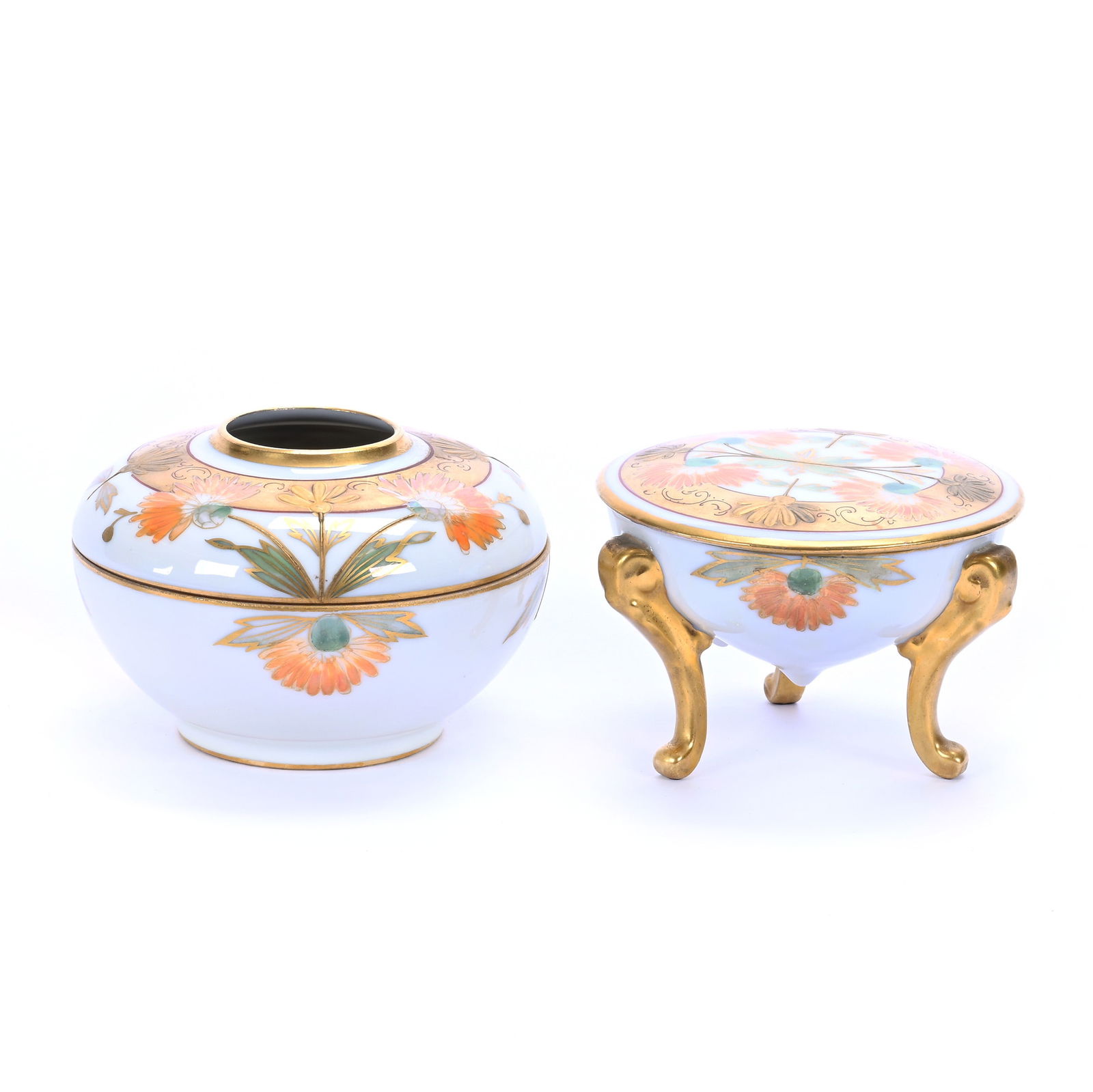 Hair Receiver And Powder Box Marked Pickard (1 of 5)