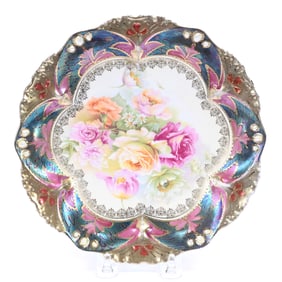 Plate Marked R.S. Prussia, Point And Clover Mold