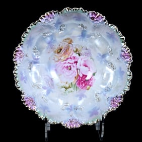 Bowl, Unmarked R.S. Prussia, Poppy Decor