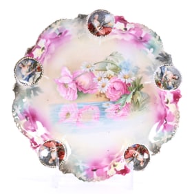 Plate, Marked R.S. Prussia, Medallion Mold