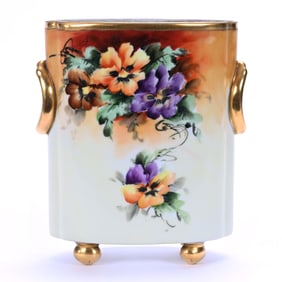 Cache Pot, Marked Selb Bavaria, Floral Decor