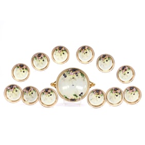 Berry Set, Marked Rosenthal, Hand Painted Blackberry Decor