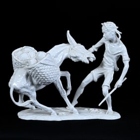 Figural Group, Marked Bavaria, White Porcelain