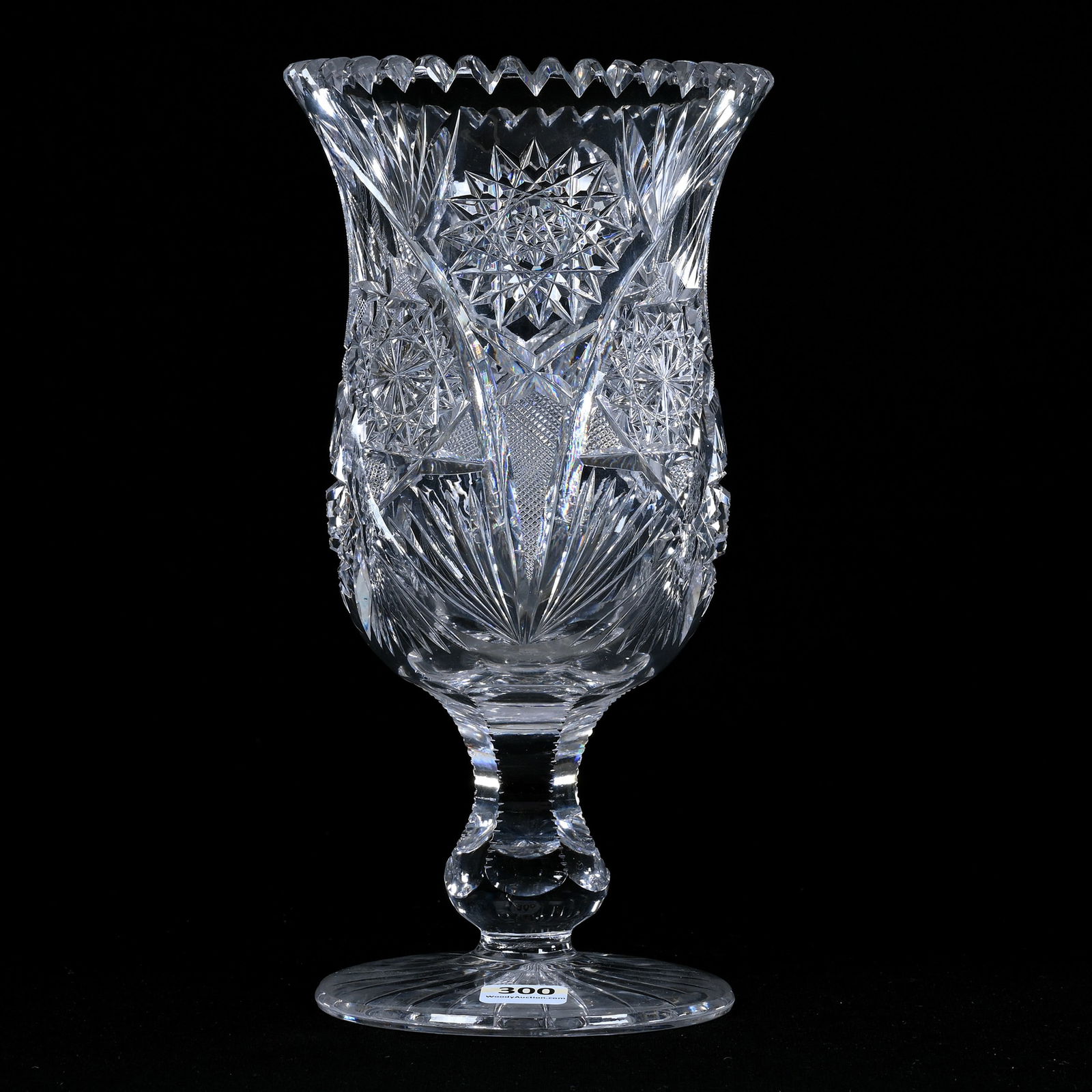 Pedestal Celery Vase, ABCG, Hobstar, Vesica, Strawberry, And Fan Motif (1 of 3)