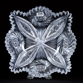 Square Bowl, ABCG, Four Sections Of Pinwheel, Vesica, Strawberry Diamond, Prism, And Fan Motif