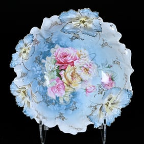 Bowl, Marked R.S. Prussia, Carnation Mold