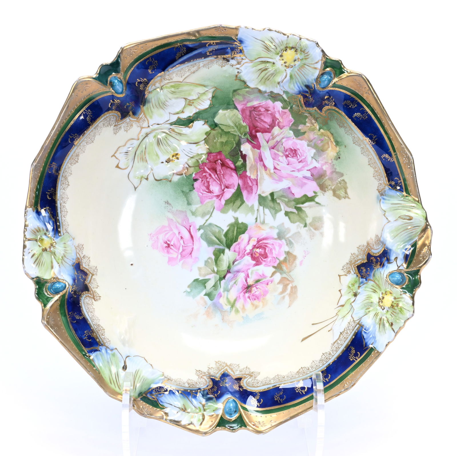 Bowl, Marked R.S. Prussia, Poppy Variation Mold (1 of 2)