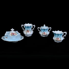 Table Set, Unmarked R.S. Prussia, Lollipop Mold