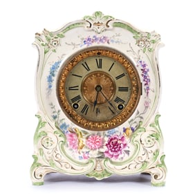 Mantel Clock, Marked Royal Bonn "La Tour"