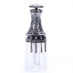 French Four Section Atomizer, Clear Container With Four Individual Perfume Sections
