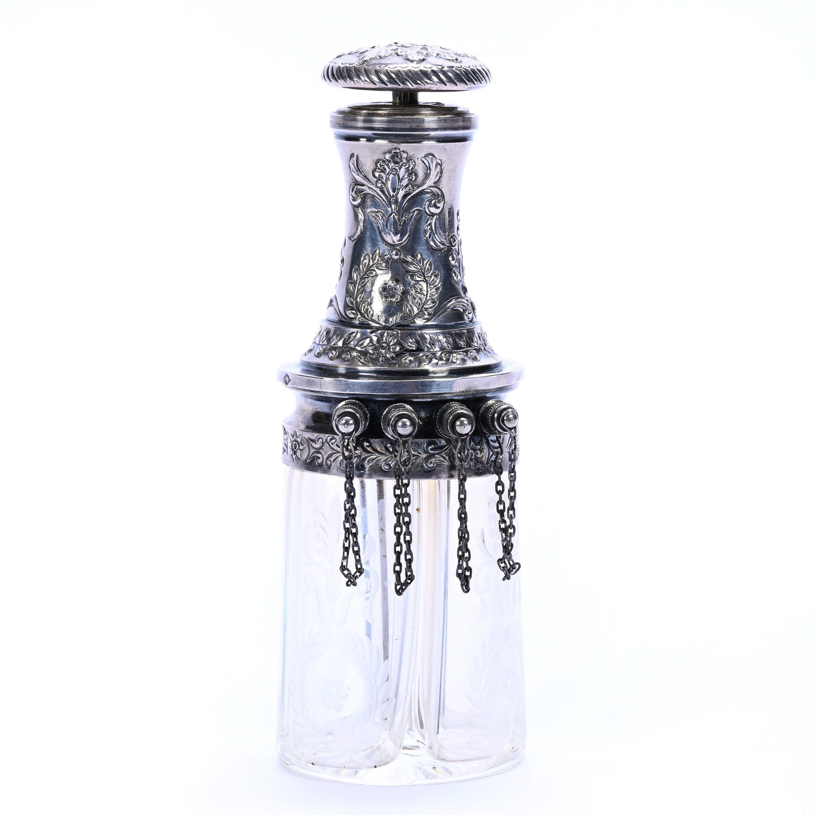 French Four Section Atomizer, Clear Container With Four Individual Perfume Sections (1 of 5)