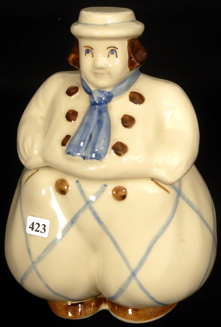 11" SHAWNEE POTTERY FIGURAL JACK THE DUTCH BOY COOKIE J: 11" SHAWNEE POTTERY FIGURAL JACK THE DUTCH BOY COOKIE JAR MARKED USA