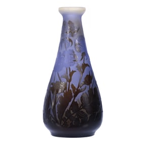 Vase, Signed Galle, French Cameo Art Glass