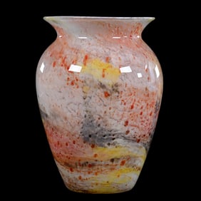 Vase, Unmarked Durand Kimball Cluthra Art Glass