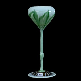 Floriform Vase Marked LCT #W6004, Tiffany Art Glass