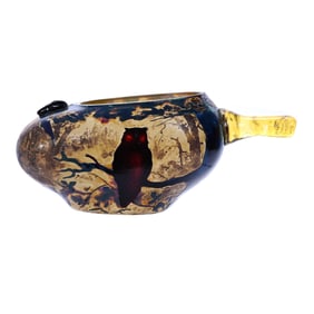 Handled Vessel, Signed Muller Croismare, French Cameo Art Glass