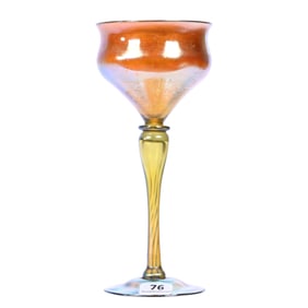 Champagne Stem Signed LCT-Favrile, Tiffany Art Glass