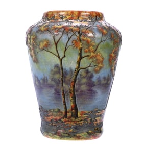 Vase, Signed Daum Nancy, French Cameo Art Glass