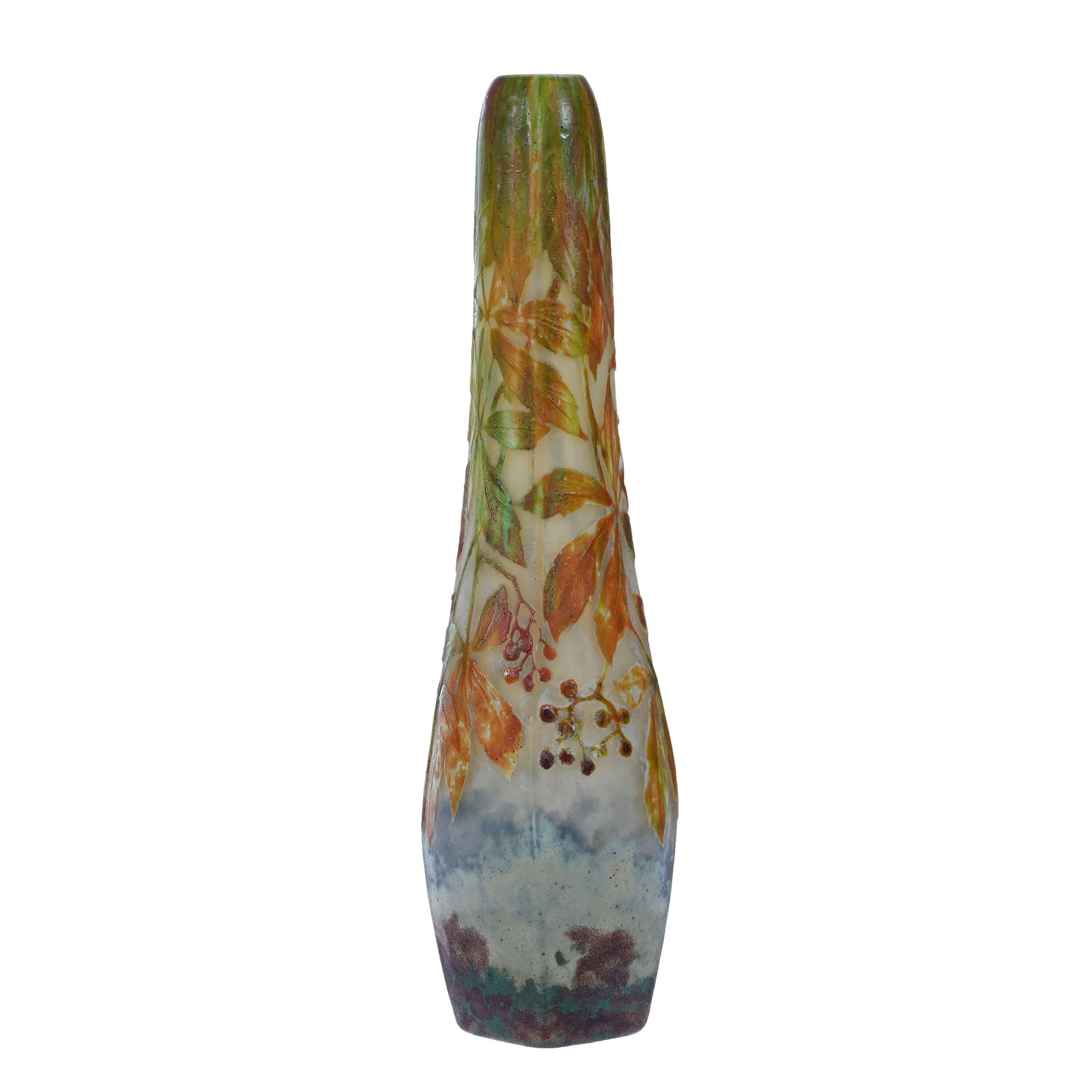 Vase, Signed Daum Nancy, French Cameo Art Glass (1 of 4)