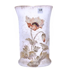 Vase, Unmarked Mt. Joye Frosted French Art Glass