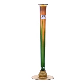 Bud Vase Signed LCT, Tiffany Art Glass