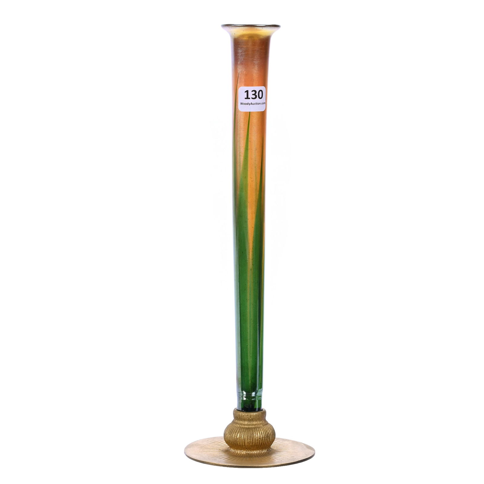 Bud Vase Signed LCT, Tiffany Art Glass (1 of 5)